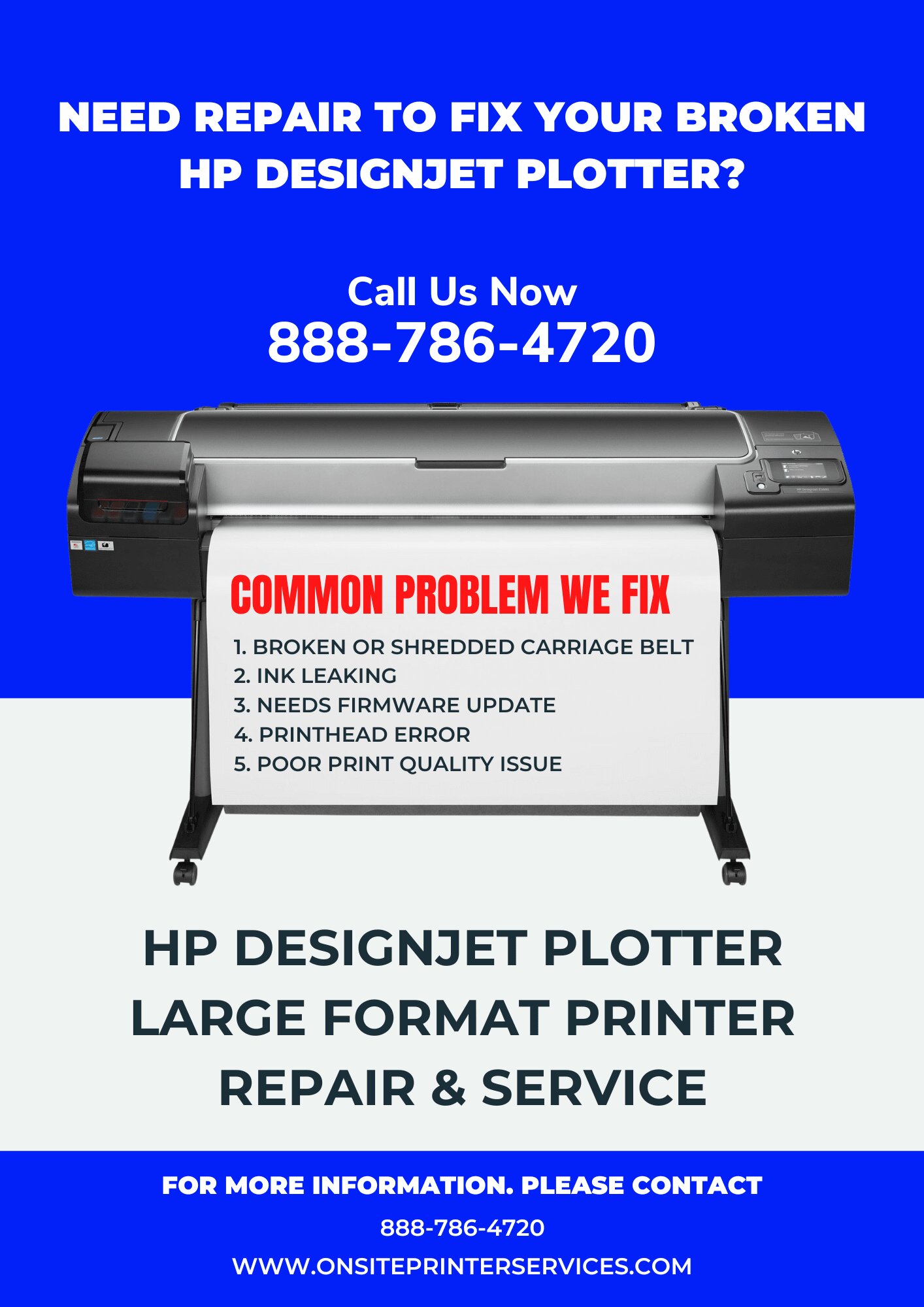 HP DesignJet z3100 Photo Printer Repair & Service Los Angeles | Orange County | San Bernardino County | Riverside County | San Diego - California