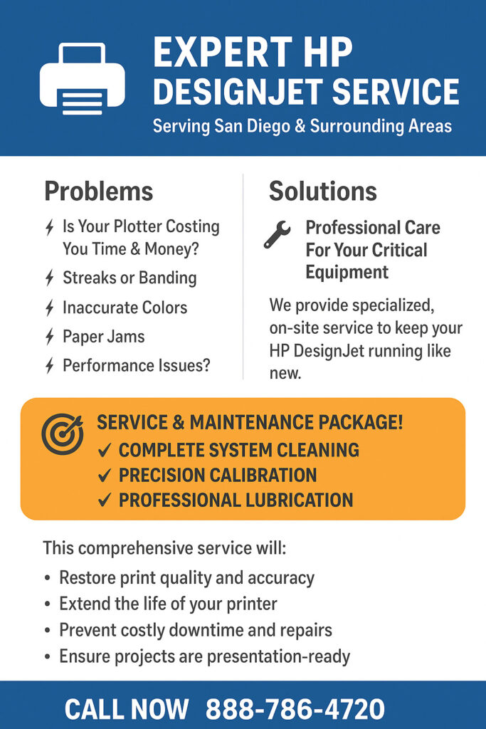 HP designejt repair San Diego